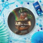 Leprechaun Pot Of Gold Paper Plates Papieren Bordje (Feest)