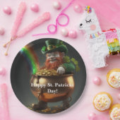 Leprechaun Pot Of Gold Paper Plates Papieren Bordje (Feest)