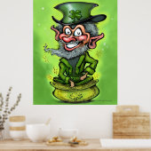 Leprechaun Pot of Gold Poster (Keuken)