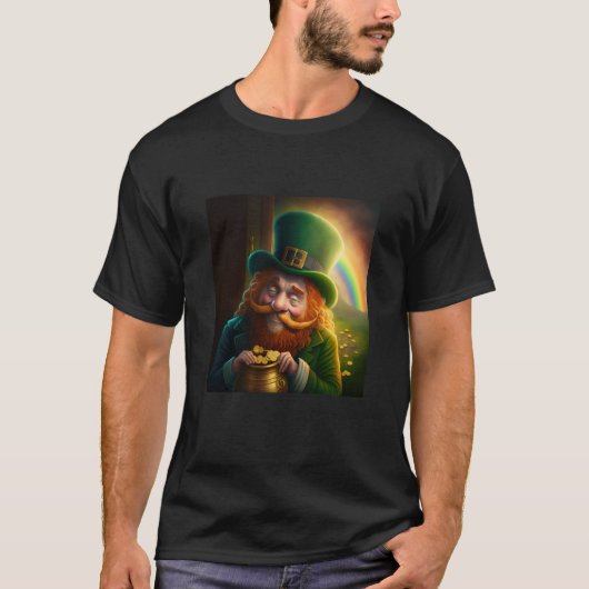 Leprechaun Pot of Gold Rainbow St Patrick's Day Lu T-shirt (Voorkant)