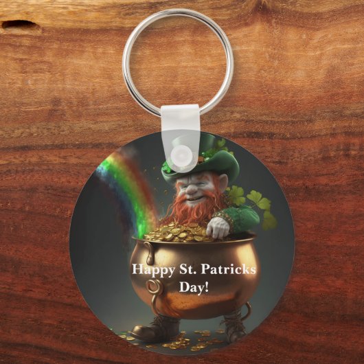Leprechaun Pot Of Gold  Sleutelhanger (Voorkant)