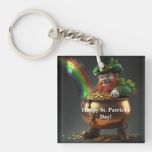 Leprechaun Pot Of Gold  Sleutelhanger (voorkant)