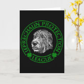 Leprechaun Protectiebond Ierse Wolfshond  Kaart (Gele Bloem)