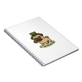Leprechaun Pug St.Patrick's Day Notitieboek (Rechterzijde)