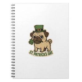 Leprechaun Pug St.Patrick's Day Notitieboek