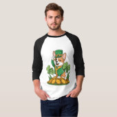 Leprechaun Pup Shenanigans T-shirt (Voorkant volledig)