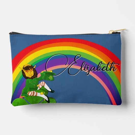 Leprechaun Rainbow Print Cut Naaizak Etui (Achterkant)