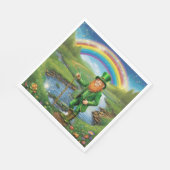 Leprechaun Rainbow Servet (Hoek)
