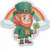 Leprechaun Rainbow Sticker (Voorkant)