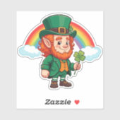 Leprechaun Rainbow Sticker (Vel)