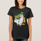 Leprechaun Ride Llama Alpaca Saint Patricks Day T-shirt (Voorkant)