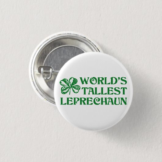 Leprechaun Ronde Button 3,2 Cm (Voorkant /achterkant)
