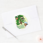 Leprechaun Ronde Sticker (Envelop)