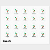 Leprechaun Ronde Sticker (Vel)