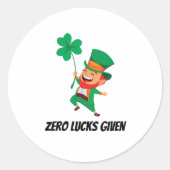 Leprechaun Ronde Sticker (Voorkant)