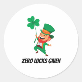 Leprechaun Ronde Sticker