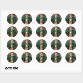 Leprechaun Ronde Sticker (Vel)