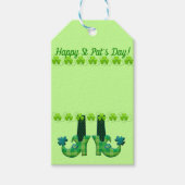 Leprechaun schetst St Patrick's Day Cadeaulabel (Voorkant)