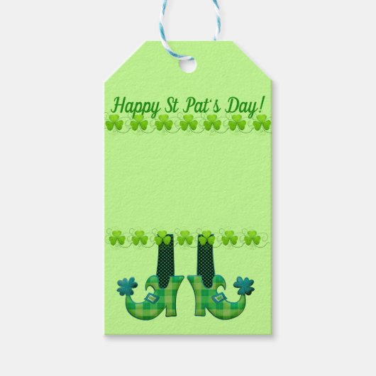 Leprechaun schetst St Patrick's Day Cadeaulabel (Voorkant)