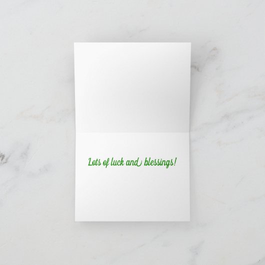 Leprechaun schetst St Patrick's Day Kaart (Binnen)