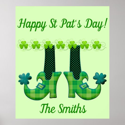 Leprechaun schetst St Patrick's Day Poster (Voorkant)