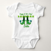 Leprechaun schetst St Patrick's Day Romper (Voorkant)