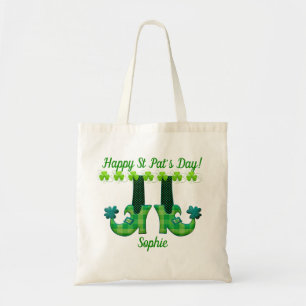 Leprechaun schetst St Patrick's Day Tote Bag