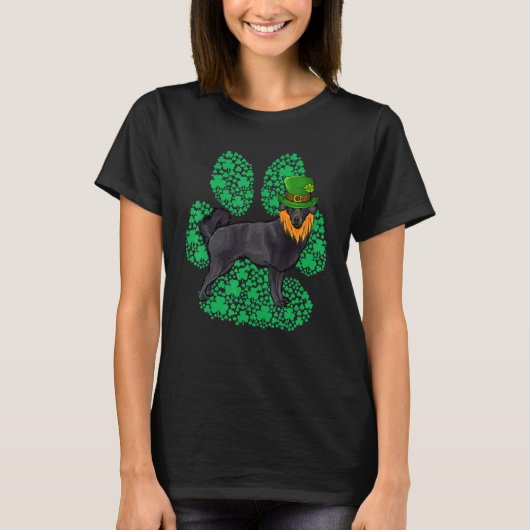 Leprechaun Schipperke St Patricks Day Shamrock Poo T-shirt (Voorkant)
