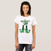 Leprechaun Schoenen St Patrick's Day T-Shirt (Voorkant volledig)