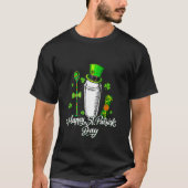 Leprechaun Shamrock Bartender Happy St Patrick's D T-shirt (Voorkant)