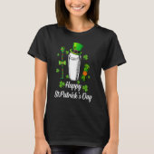 Leprechaun Shamrock Bartender Happy St Patrick's D T-shirt (Voorkant)