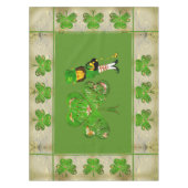 Leprechaun Shamrock "Happy St. Patrick's Tafelkleed (Voorkant)