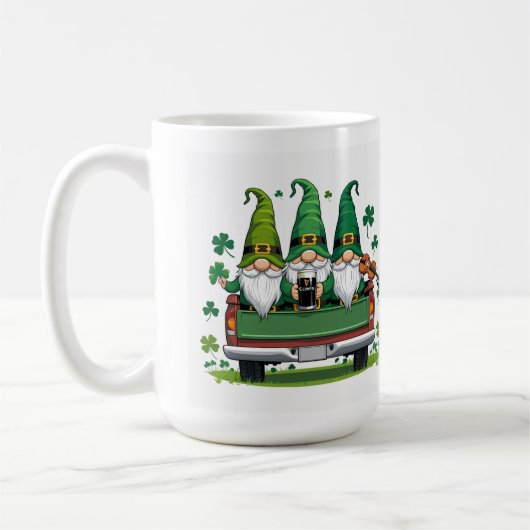 Leprechaun Shamrock Ierse muziek Koffiemok (Links)