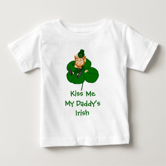 Leprechaun Shamrock - Kus me Mijn papa's Iers (Voorkant)