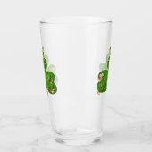 Leprechaun Shamrock St. Patrick's Day Glass Glas (Links)
