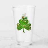 Leprechaun Shamrock St. Patrick's Day Glass Glas (Voorkant)