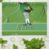 Leprechaun Shamrock Theedoek (Gevouwen)