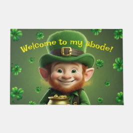 Leprechaun & Shamrocks Deurmat