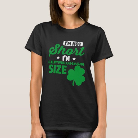 Leprechaun Short Person St Patricks Day Drink T-shirt (Voorkant)