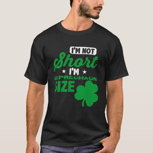 Leprechaun Short Person St Patricks Day Drinking T-shirt (Voorkant)