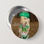Leprechaun Sighting Ronde Button 7,6 Cm (Voorkant /achterkant)