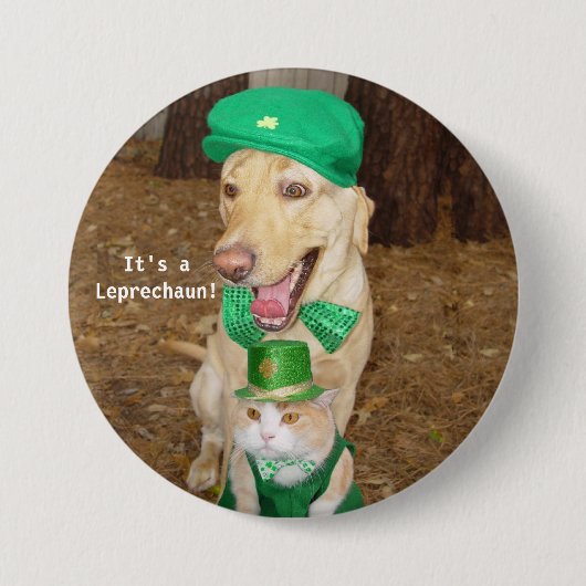 Leprechaun Sighting Ronde Button 7,6 Cm (Voorkant)