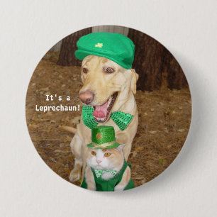 Leprechaun Sighting Ronde Button 7,6 Cm