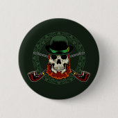Leprechaun Skull Button (Voorkant)