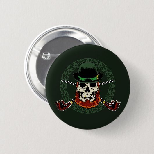 Leprechaun Skull Button (Voorkant /achterkant)