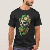 Leprechaun Skull St Paddys Metal Irish St Patricks T-shirt (Voorkant)