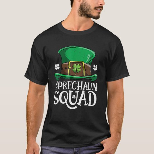 Leprechaun Squad Team Matching St. Patrick's Day T-shirt (Voorkant)