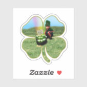 Leprechaun St. Patrick's Dag Sticker (Vel)
