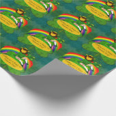 Leprechaun St. Patrick's Day Cadeaupapier (Hoek)