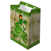 Leprechaun St. Patrick's Day Gift Bag Medium Cadeauzakje (Voorkant Gekanteld)